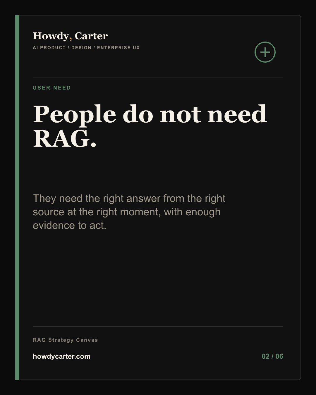 RAG Is Not a Product Strategy carousel slide 2